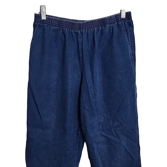 Alfred Dunner Pull On Denim-look Pants, Size 10 - Picture 2 of 7